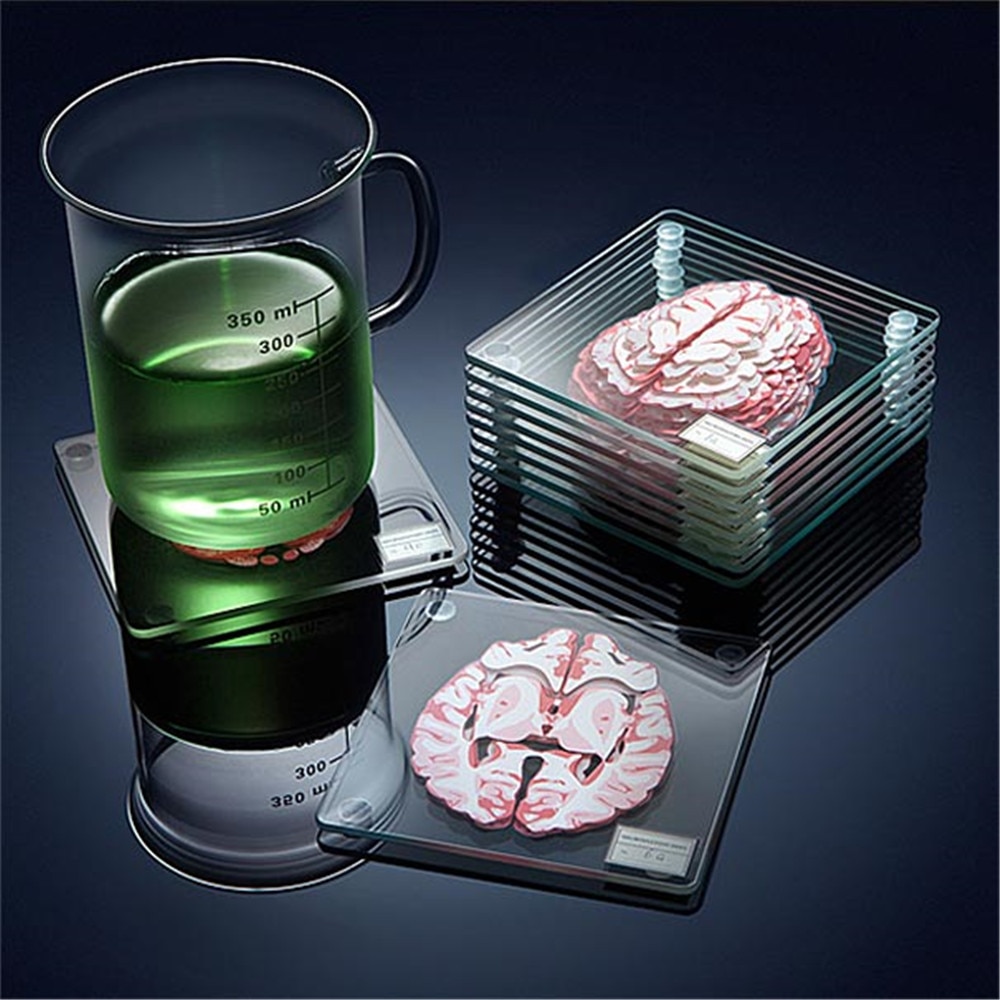 3D Brain Printed Table Coaster 3D Brain Printed Table Coaster