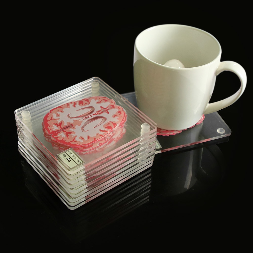 3D Brain Printed Table Coaster 3D Brain Printed Table Coaster