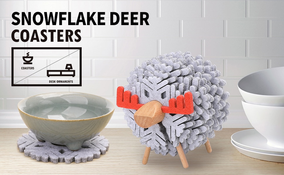 Sheep Shape Cup Coasters Set Sheep Shape Cup Coasters Set