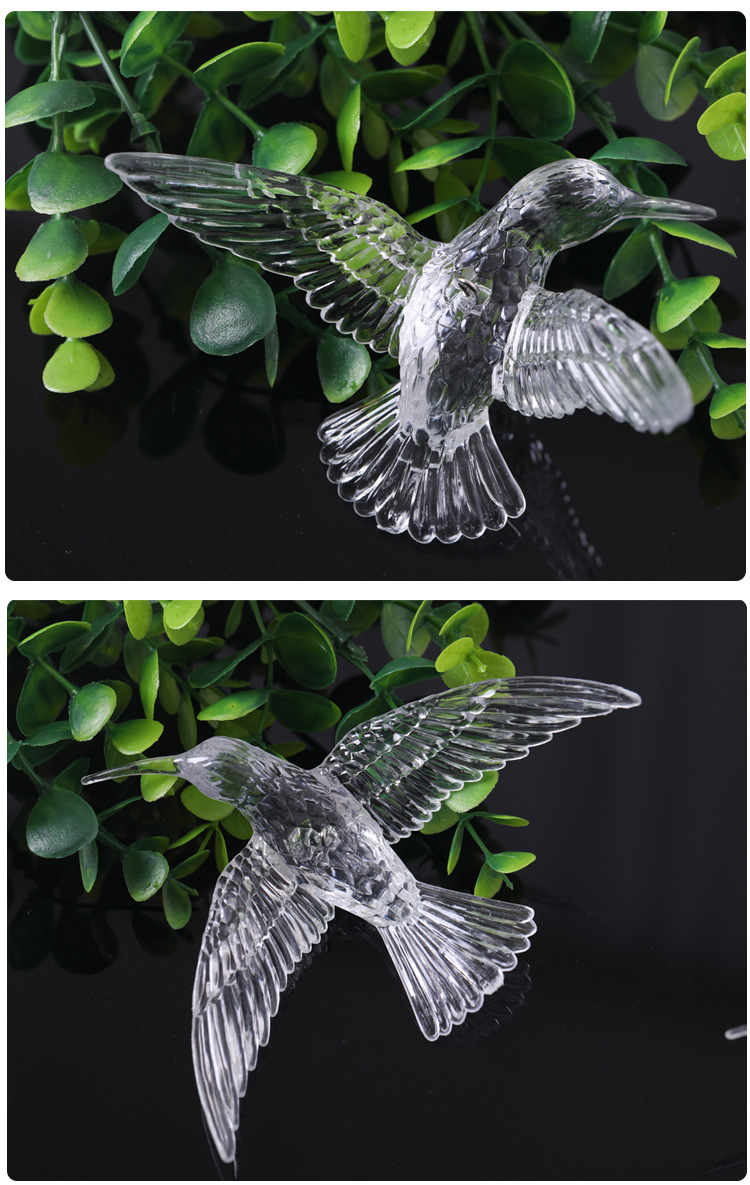 Set of 12 Acrylic Bird Ornaments Set of 12 Acrylic Bird Ornaments