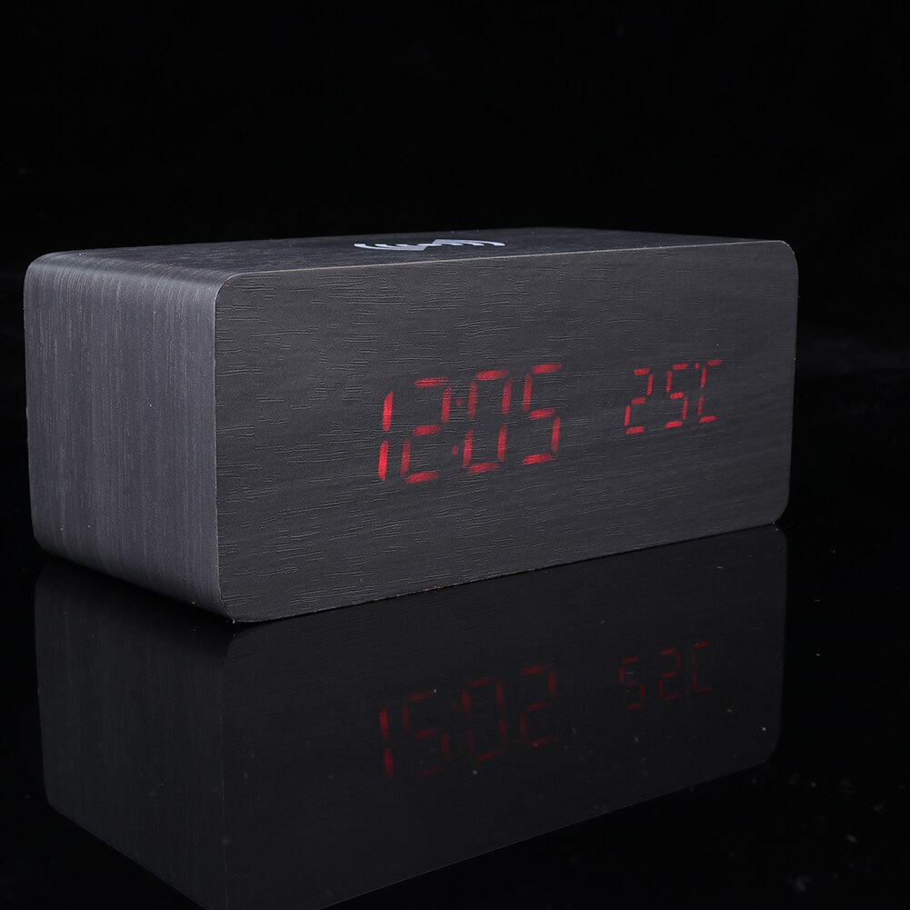 Electric Alarm Clock with Wireless Charging Pad