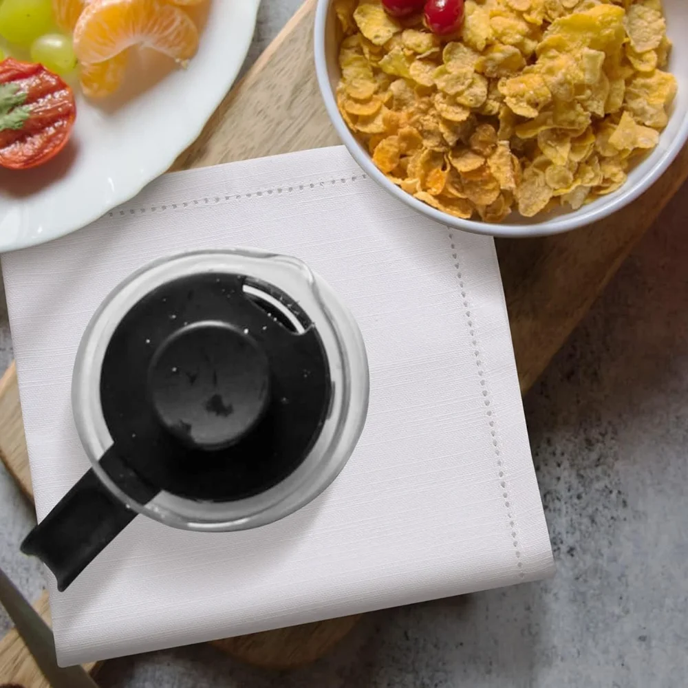 Set of 12 Cotton Cloth Dinner Napkin White Hemstitched Mitered Corners Perfect for Wedding Dinner Parties and Table Decorations